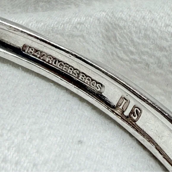 Sterling Silver Plate Sculptural Fork-Form First Love Coachella Cuff Bracelet - Picture 14 of 16